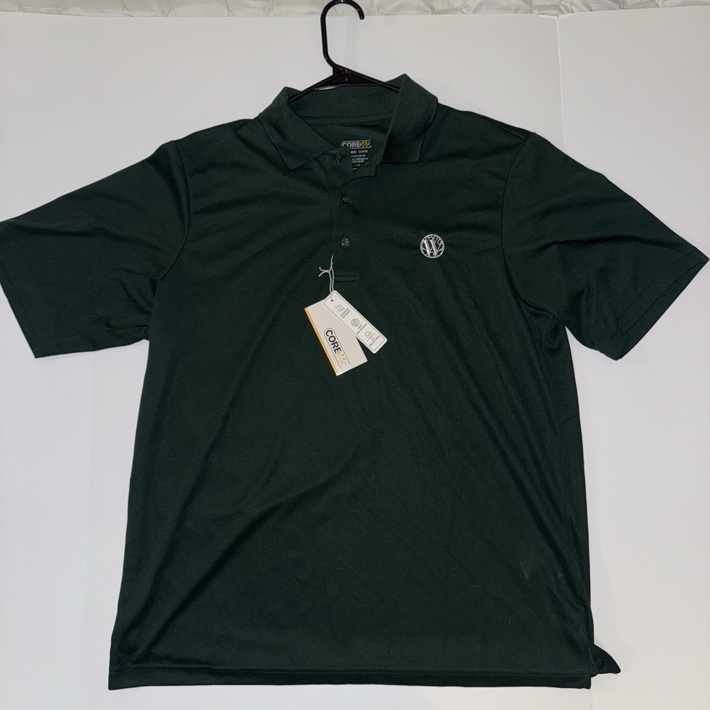 Men's Large CORE365 Golf‎ Polo Green Short Sleeve Polyester UV Westhaven, TN NWT